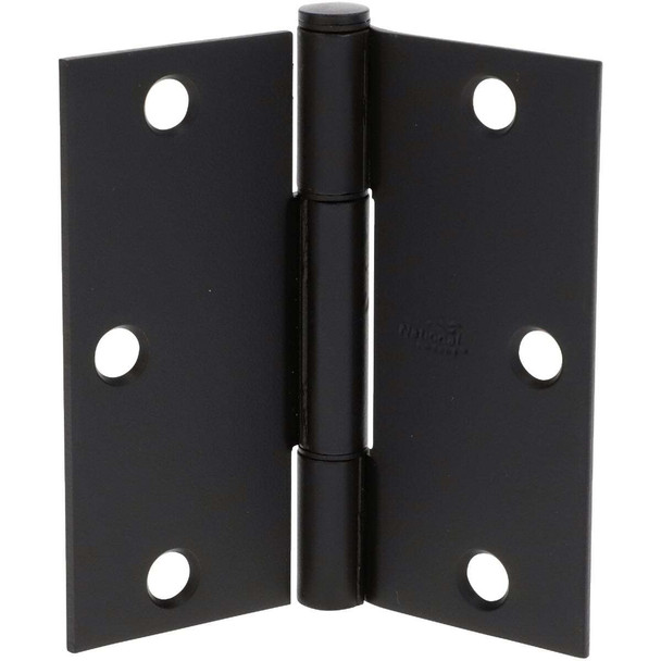 National Hardware 1/4" Blk Sqk Guard Hinge N830-445