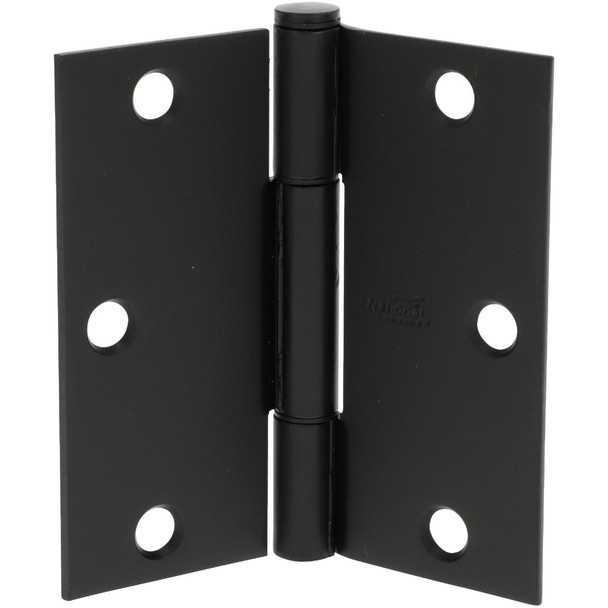 National Hardware 1/4" Blk Sqk Guard Hinge N830-445