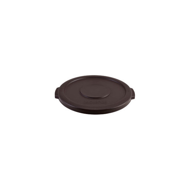 Global Industrial Plastic Trash Can Lid 10 Gallon Brown