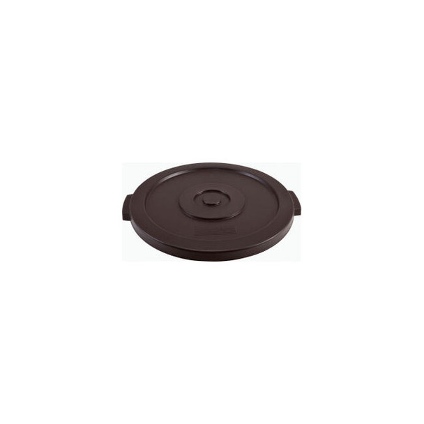 Global Industrial Plastic Trash Can Lid 20 Gallon Brown