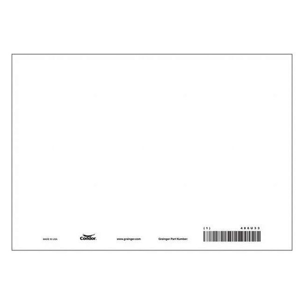 Condor Safety Sign,10" W,7" H,0.004" Thickness 486U33