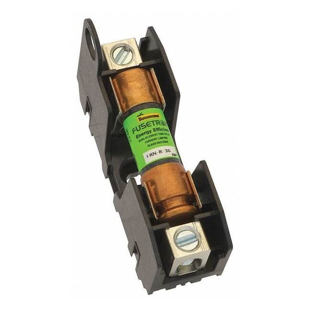 Open Fuse Block, 0 to 30A Amp Range, 250V AC/DC Volt Rating, 1 Poles, Box Lug