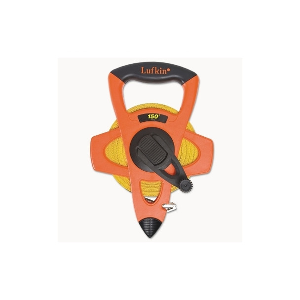 Hi-Viz® Orange Reel Fiberglass Tapes, 1/2 in x 150 ft, SAE, Orange, 1/8 in Grad