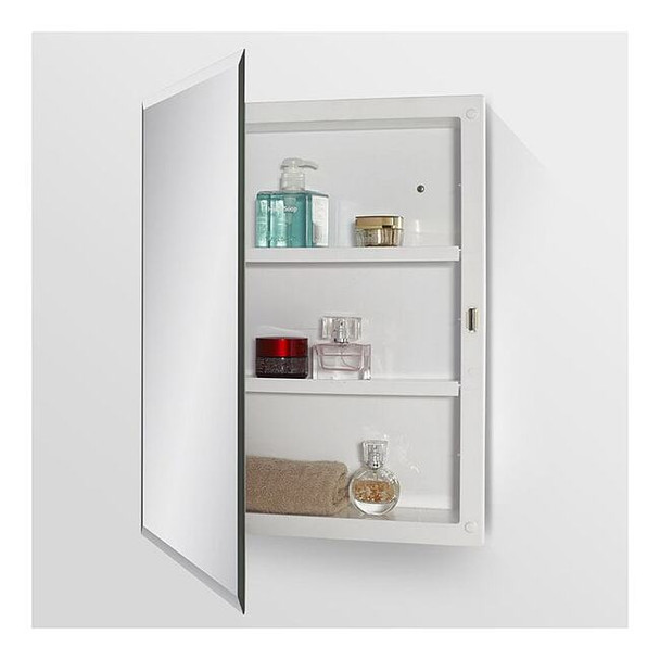 Ketcham 16" x 20" Builders Grade Recessed Polystyrene Beveled Edge Cabinet 661BV