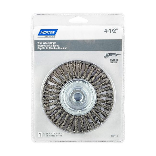 Manufacturer Varies Wire Wheel Brush,Twisted,Carbon Steel 66252839111
