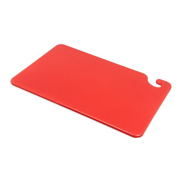 San Jamar Cutting Board,12x18,Red CB121812RD