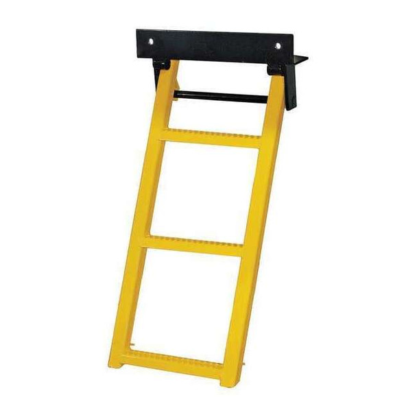 Buyers Products 14 1/4 in W Powder Coated Steel Retractable Truck Step RS3Y