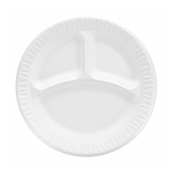 Dart Disposable Foam Plate,9in,White,PK500 9CPWC