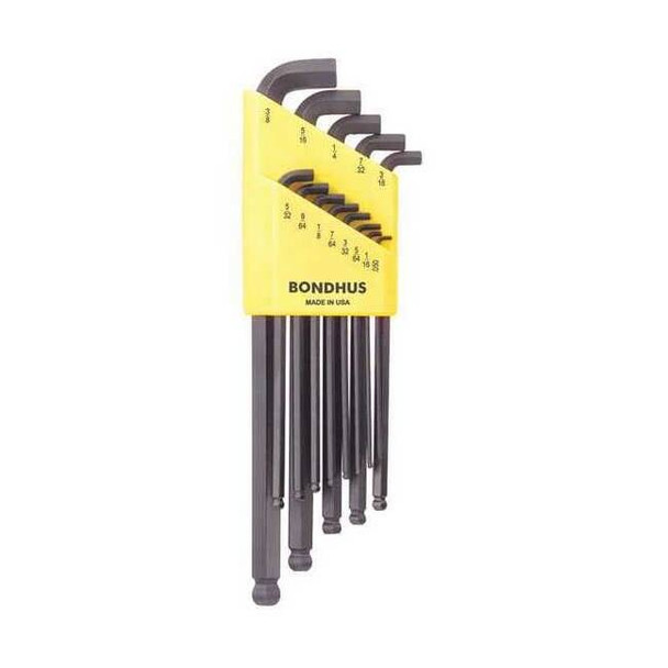 Bondhus 13 Piece SAE L-Shape Hex Key Set, 16537 16537