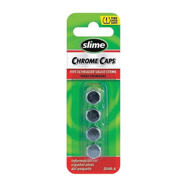 Slime Chrome Caps,Chrome Finish,4 Pc. 2048-A