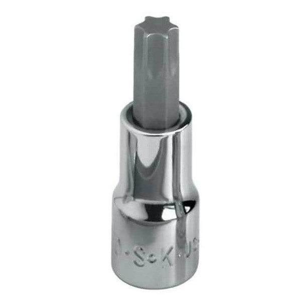 1/4 in Drive, T27 Torx(R) Socket, 6 Points, Socket Bit, Steel, 1/4 in, TpSz T27