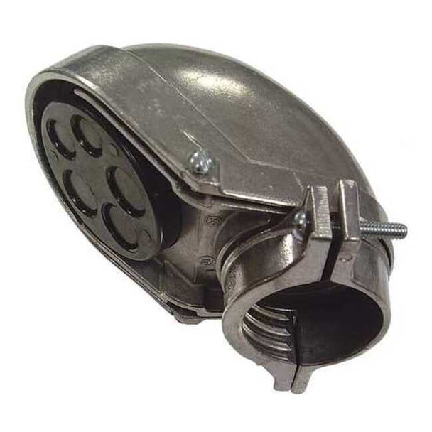 Raco EMT/IMC Cap, 1/2 in, Snap-On, Aluminum, Plain, Natural 2402