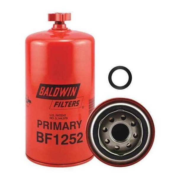 Baldwin Filters Fuel Filter, 7-13/32x3-11/16x7-13/32 In BF1252
