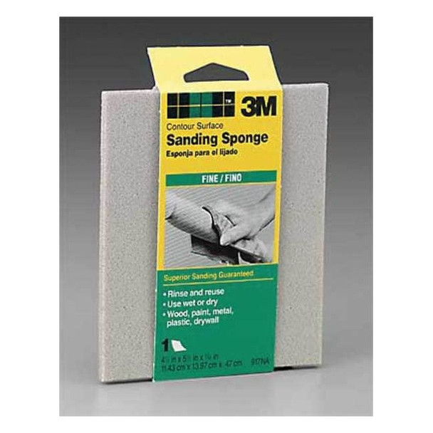 3m Sanding Sponge,4 in W,5 1/2in L,PK250 70070730513