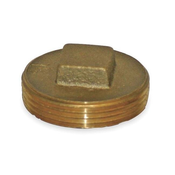 Manufacturer Varies Brass Raised Square Head Plug, MNPT, 2" Pipe Size 156-022