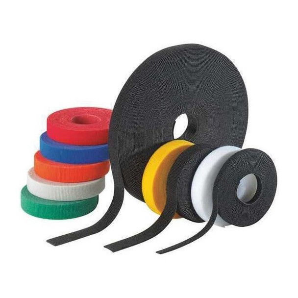 Cable Tie, 15 ft L, 1/4 in Max Bundle Dia., Black, Nylon, 18 lb Strength