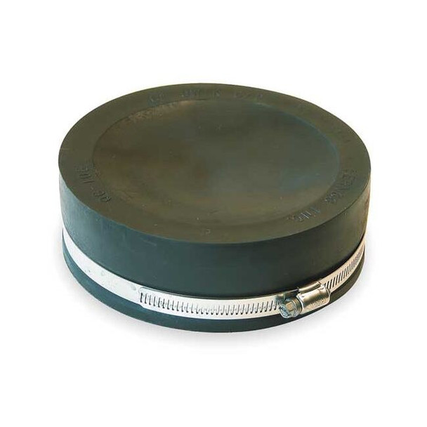 Fernco Round End Cap, PVC, 6 in For Pipe Size QC-106