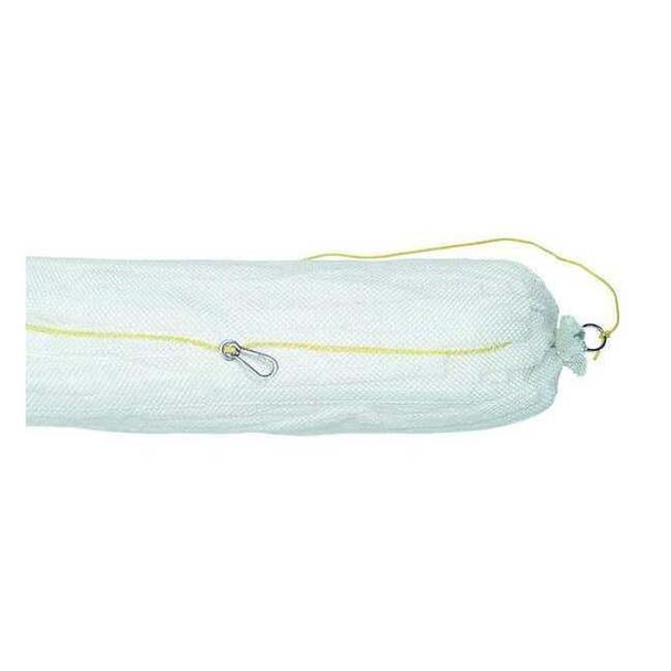 Pig Sorbent Boom, 48 gal, 8 in x 10 ft, Oil, White, 4 PK BOM202