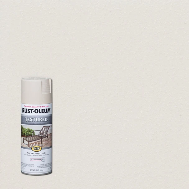 Rust-Oleum Stops Rust 12 Oz. Textured Finish Spray Paint, White 7225830