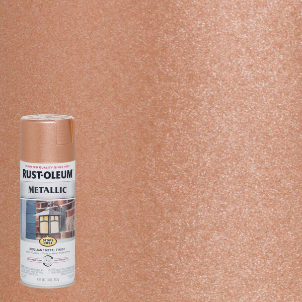 Rust-Oleum Stops Rust 11 Oz. Metallic Satin Spray Paint, Copper 7273830
