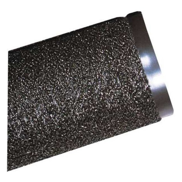 Entrance Mat, Polypropylene, 3/8 in Thick, Black, 4 ft W x 8 ft L