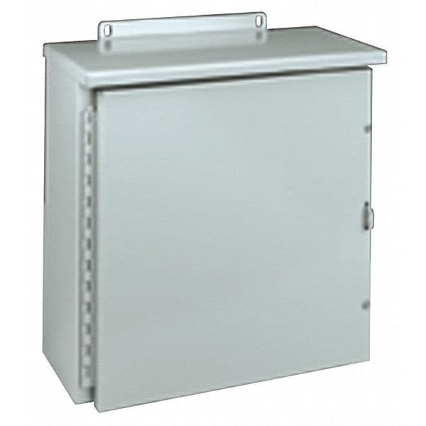 Padlockable Hasp Electrical Enclosures, 24 in H, 8 in D, 20 in W, 3R, Steel