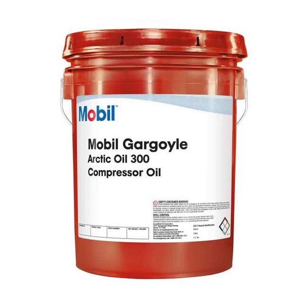 Mobil Gargoyle Arctic 300, Compressor Oil, 5 gal. 104837