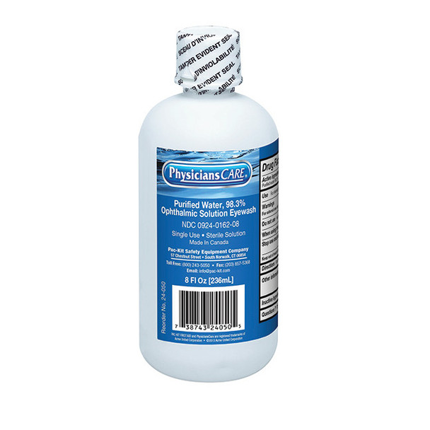 Eye Flush Bottle, 8 oz, 1/Each