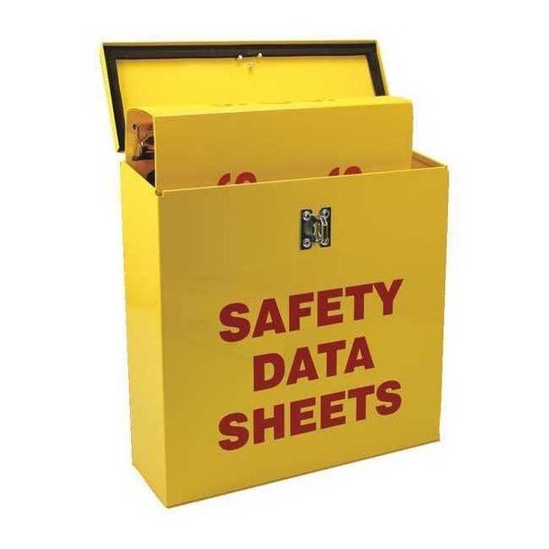 Document Box, Safety Data Sheets, Powder Coated Steel, 13 1/2 in W, 13 1/2 in H