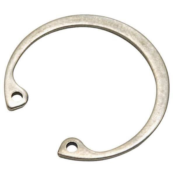 Internal Retaining Ring, Stainless Steel, Plain Finish, 22 mm Bore Dia.