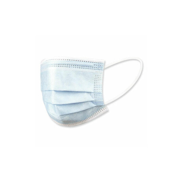 Boardwalk® Three-Ply General Use Face Mask, Blue, 50/box MS2000BX
