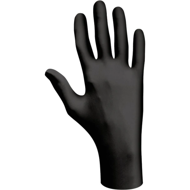 Showa Medium Black Nitrile Biodegradable Disposable Gloves (100-Pack) 6112PFM