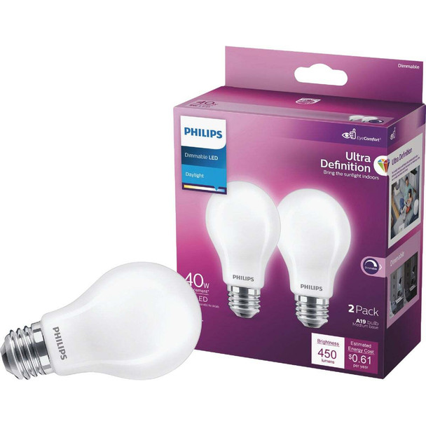 Philips 2pk 40w Frs A19 Led Bulb 573428