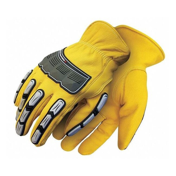 Bdg Leather Gloves, Goatskin, Yellow, S 20-9-10695-S