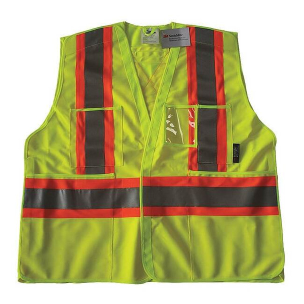 Condor Safety Vest,Yellow/Green,4XL/5XL 491T12
