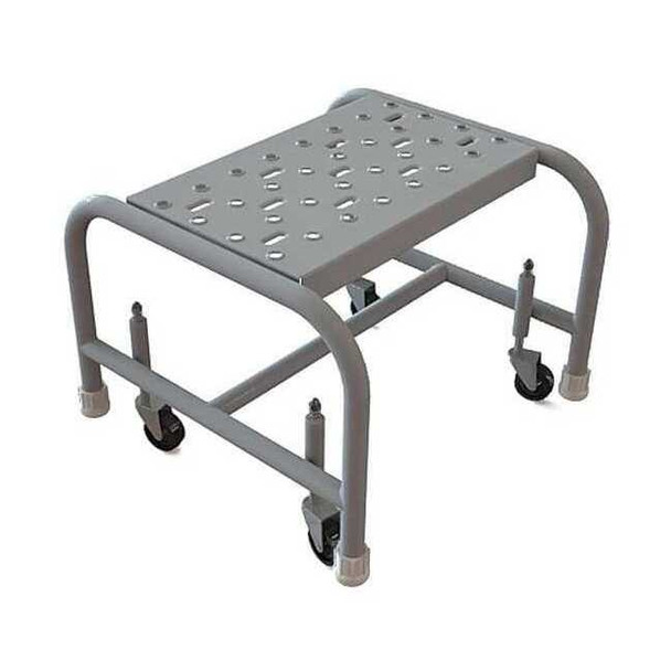 Tri-Arc Mobile Step Stand, Steel, Perforated, 16inW WLSR001166