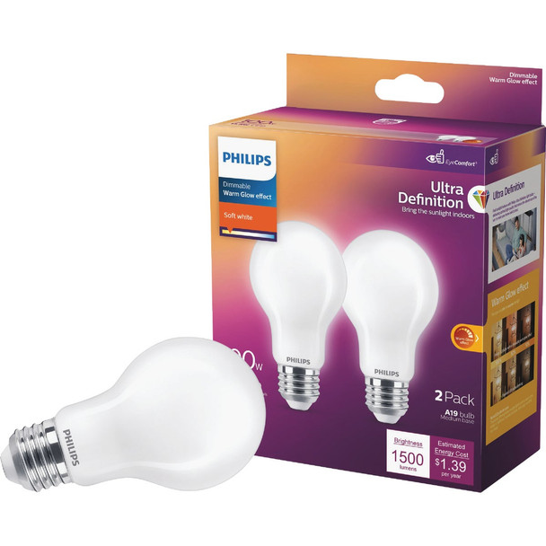 Philips 2pk 100w A19 Sw Led Bulb 587006