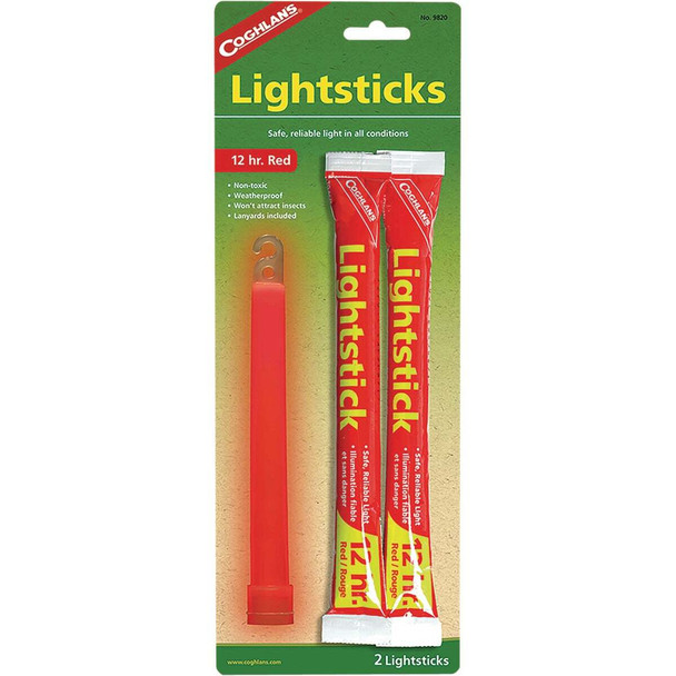 Coghlans Red Lightsticks (2-Pack) 9820