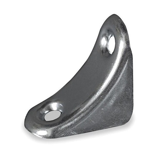 Chair Corner Braces, Steel, 3/4 In W, PK4, Finish: zinc