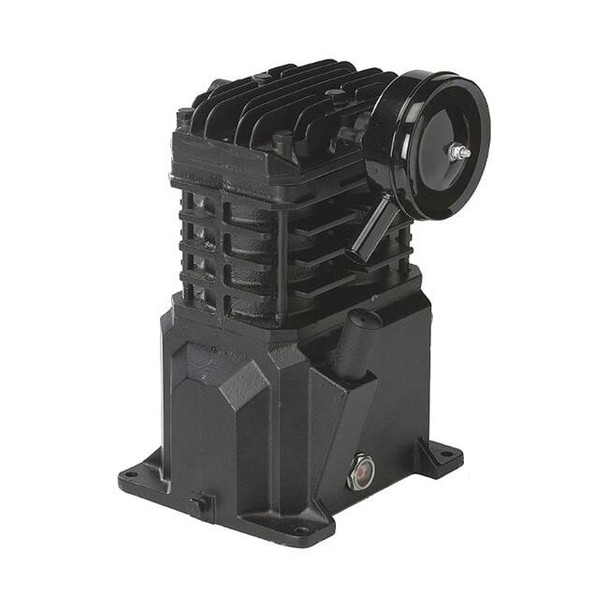 Air Compressor Pump, 1 1/2, 2, 1 hp, 1 Stage, 8.5 oz Oil Capacity, 2 Cylinder