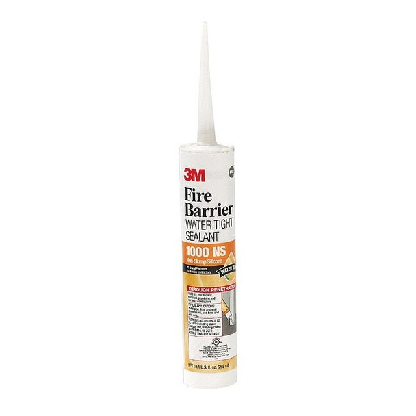 3m Fire Barrier Sealant,10.1 oz.,Gray 1000-N/S-10.1OZ
