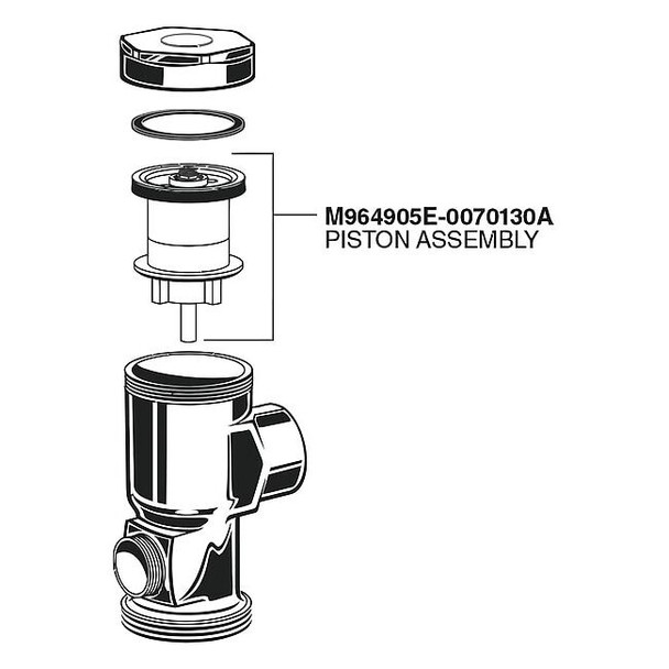 American Standard PistonAssy .13Fgf FUrinalsMnul Fv M964905E-0070130A