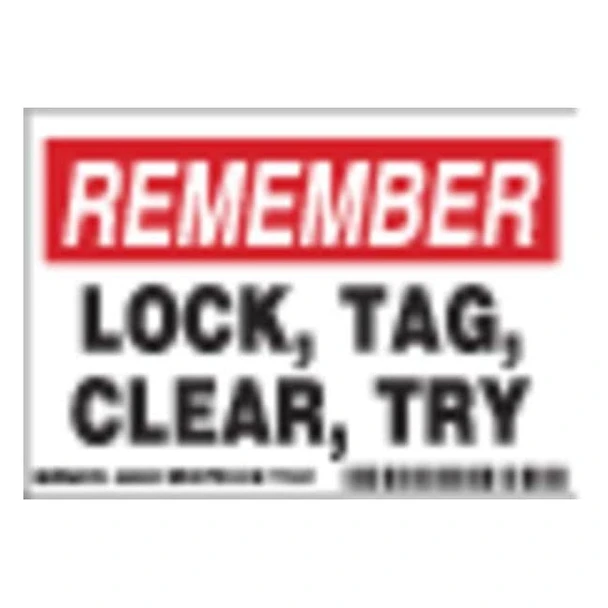 Brady Machine/Equipment Label,3-1/2 In. H,PK5, 86250 86250
