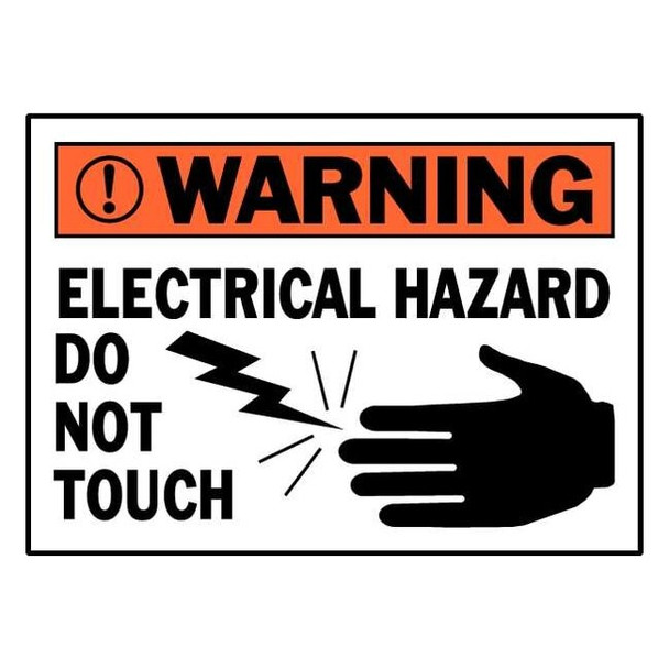 Brady Equipment Label,3-1/2 In. H,5 In. W,PK5 86156