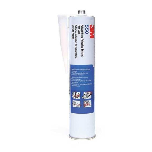 Polyurethane Adhesive Sealant, 10 oz, Cartridge, Black, Polyurethane Base, 550