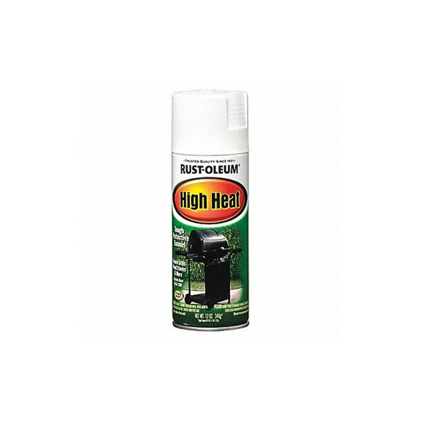 Rust-Oleum Spray Paint, White, Satin, Solvent, 12 Oz 7751830