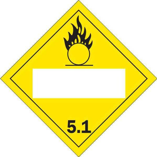 Brady DOT Container Placard,10-3/4" Label W 60383 Brady DOT Container Placard,10-3/4" Label W 60383
