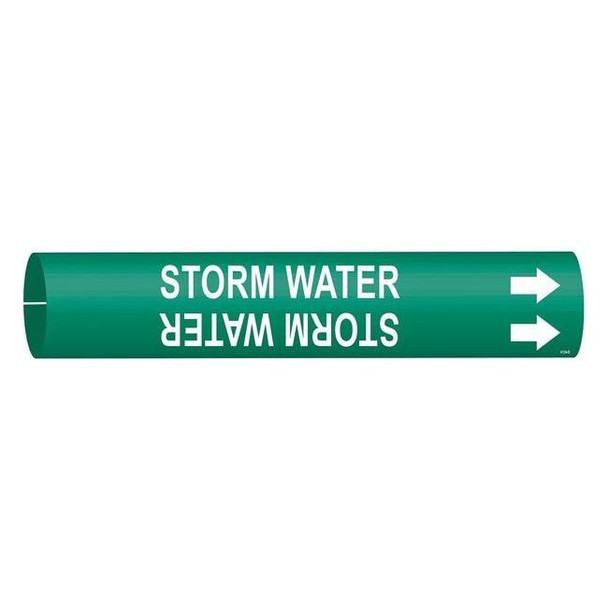 Brady Pipe Mrkr,Strm Wtr,2 13/16in H,2 4/5in W 4134-D