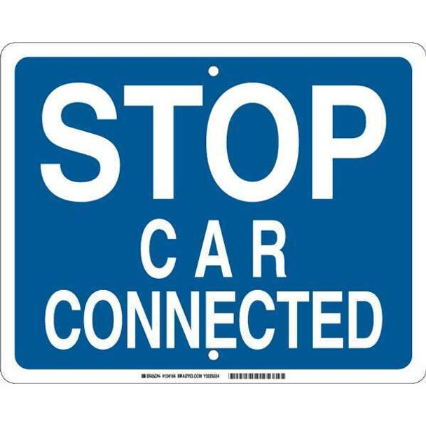 Brady Railroad Sign,12 in x 15 in,Blue,English 134184