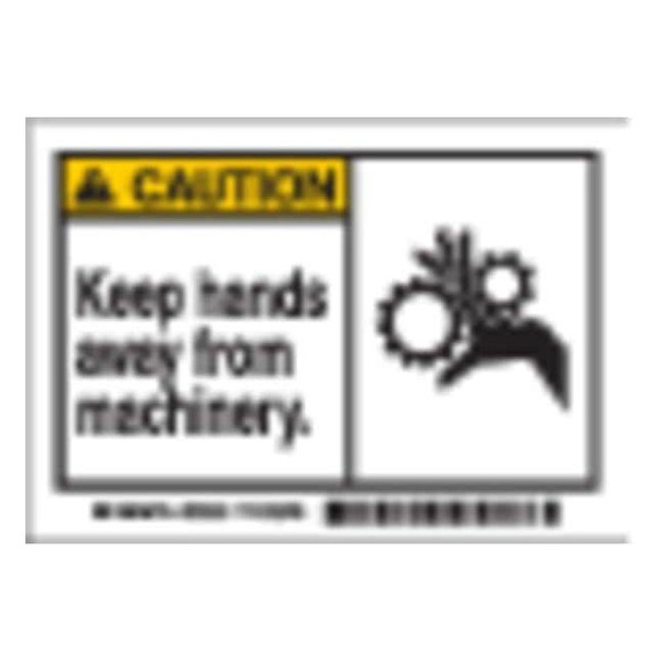 Brady Machine/Equipment Label,3-1/2 In. H,PK5, 86889 86889